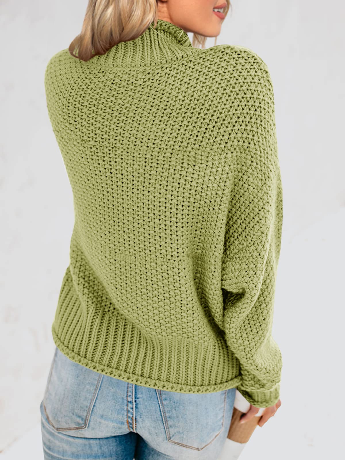 Foto 7 pulgar | Suéter Saodimallsu De Cuello Alto De Gran Tamaño Para Mujer De Invierno Cálido - Venta Internacional.