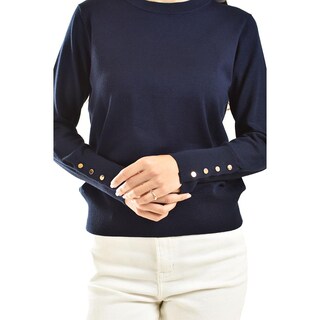 Foto 4 | Sueter De Manga Con Botones Roman Fashion /juvenil, 4001 (azul Marino) Azul Marino
