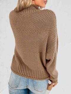 Foto 6 | Jersey Saodimallsu De Cuello Alto De Punto Grueso De Gran Tamaño Para Mujer - Venta Internacional.