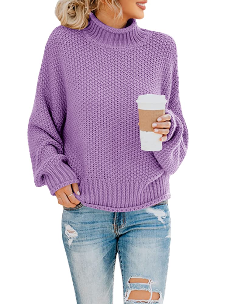 Foto 2 pulgar | Suéter Saodimallsu De Cuello Alto De Gran Tamaño Para Mujer De Invierno Cálido - Venta Internacional.