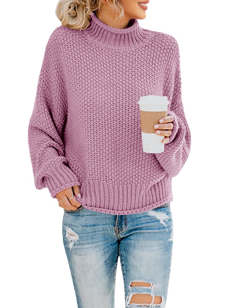 Foto 1 | Jersey Saodimallsu De Cuello Alto De Punto Extragrande De Manga Larga Para Mujer - Venta Internacional.