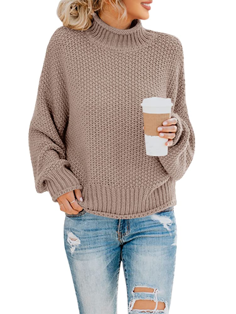 Foto 2 pulgar | Suéter Saodimallsu De Cuello Alto De Gran Tamaño Para Mujer De Invierno Cálido - Venta Internacional.