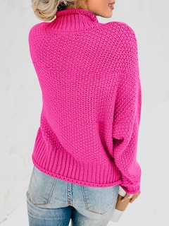 Foto 6 | Jersey Saodimallsu De Cuello Alto De Gran Tamaño Para Mujer, Color Rojo - Venta Internacional.