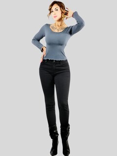 Foto 5 | Set De 2 Sueter De Mujer Manga Larga Sueteres Suet-1014 Variedad De Colores Botón Sweater