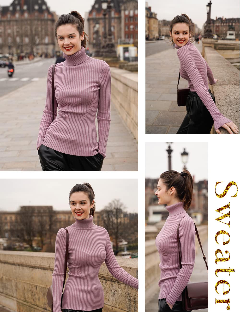 Foto 5 pulgar | Jersey V28 Para Mujer, Elástico, Cuello Alto, Corte Ajustado, Color Beige - Venta Internacional.
