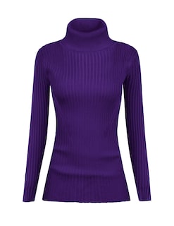 Foto 2 | Jersey V28 Para Mujer, Elástico, Cuello Alto, Corte Ajustado, Morado - Venta Internacional.