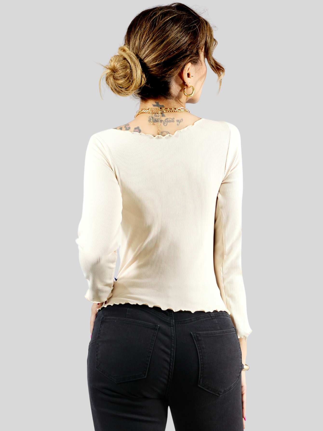 Foto 6 | Set De 2 Sueter De Mujer Manga Larga Sueteres Suet-1014 Variedad De Colores Botón Sweater