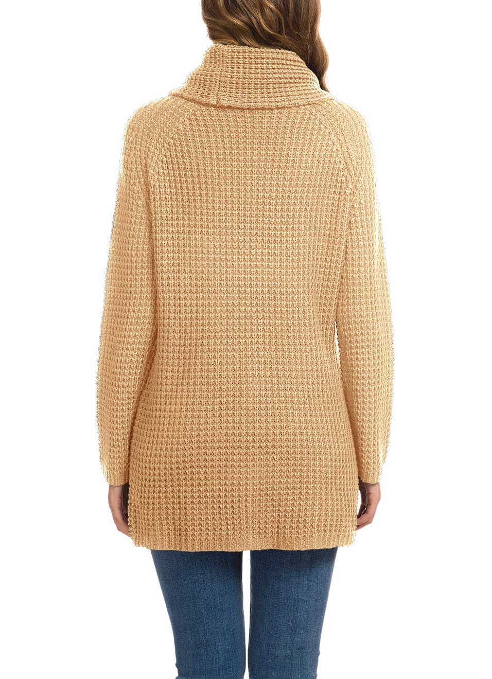 Foto 5 pulgar | Jersey Grecerelle Para Mujer, Cuello Alto, Grueso, Beige, Xl - Venta Internacional.