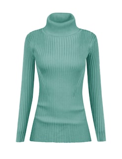 Foto 2 | Jersey V28 Para Mujer, Elástico, Cuello Alto, Tejido, Corte Ajustado, Azul Jaspeado - Venta Internacional.
