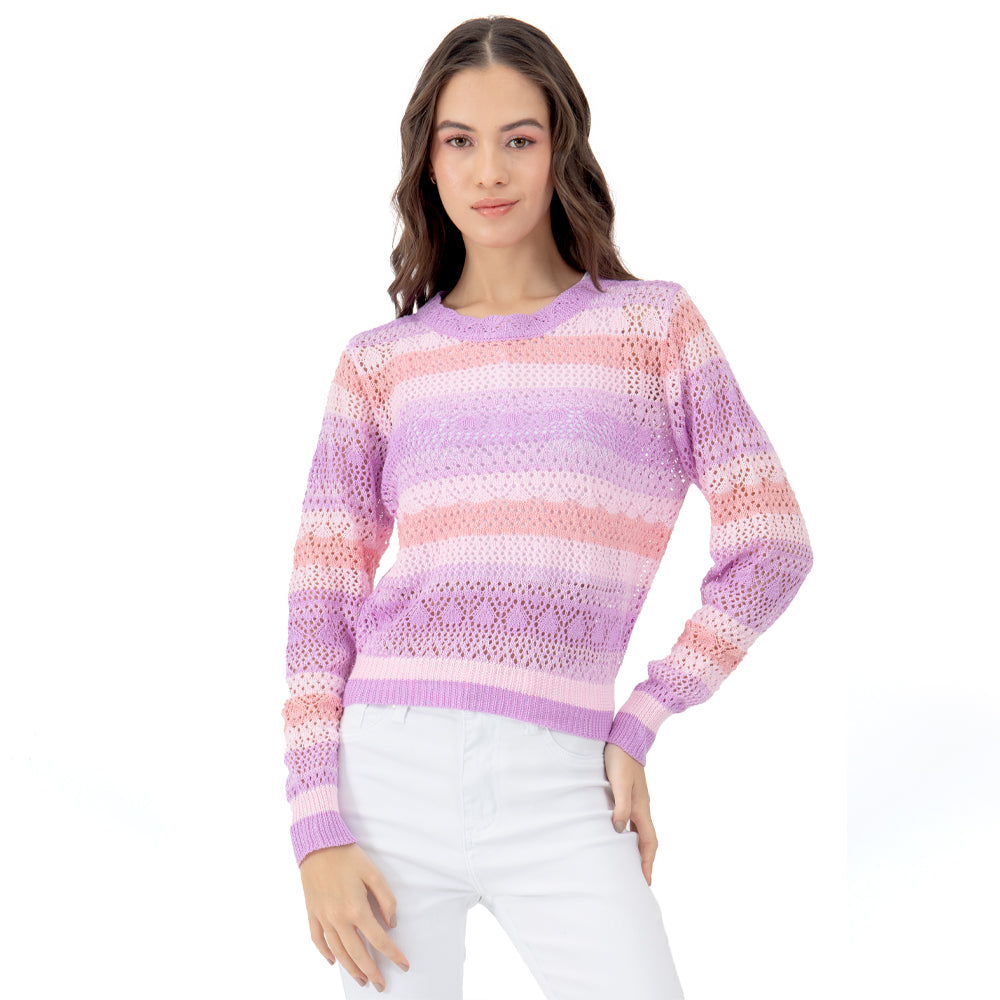 Foto 1 | Suéter Para Mujer Quarry Tejido Multicolor