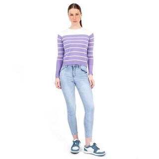 Foto 4 | Suéater Para Mujer Quarry De Punto Con Rayas