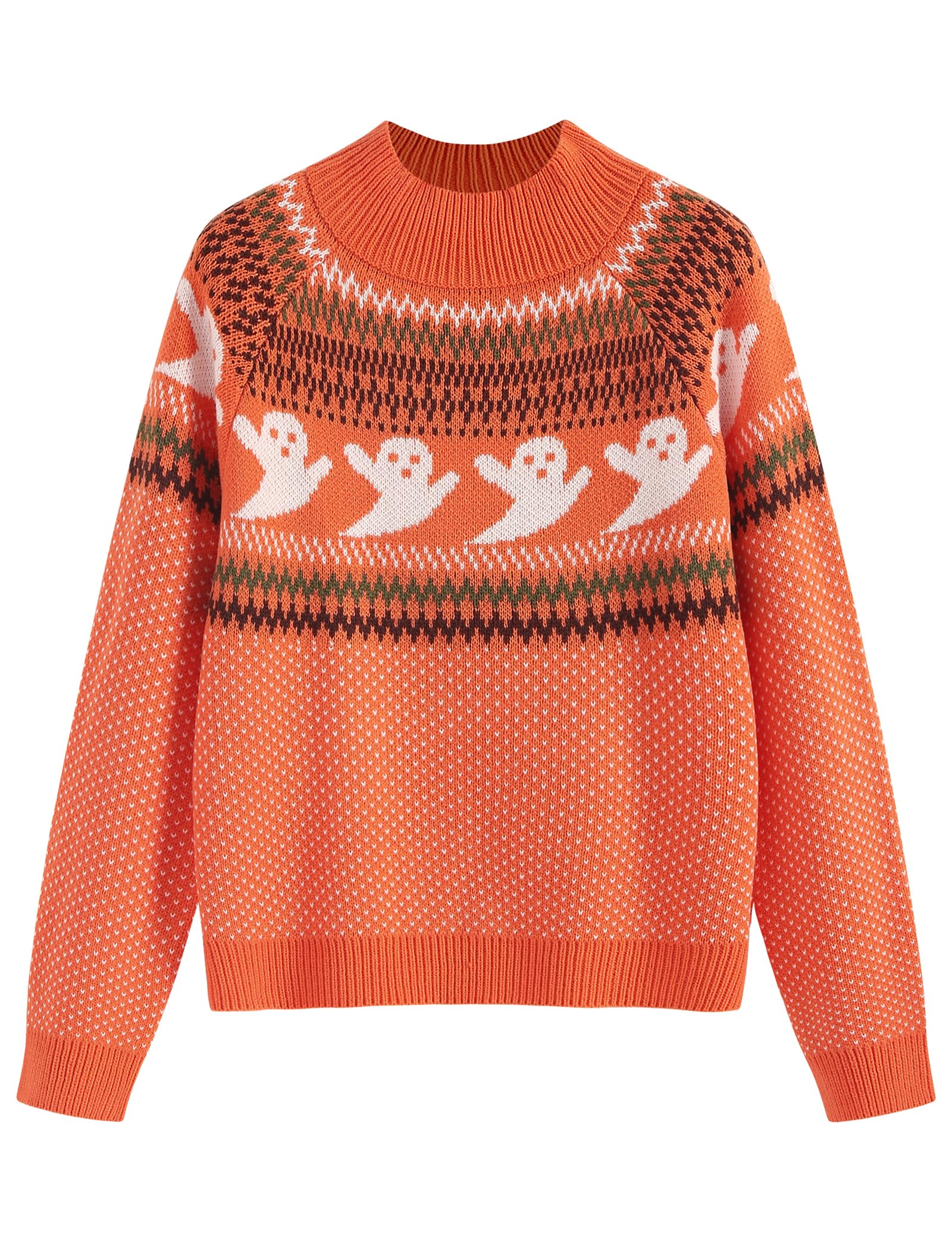 Foto 2 pulgar | Jersey Zaful de Cuello Alto con Manga de Farol para Mujer - Venta Internacional