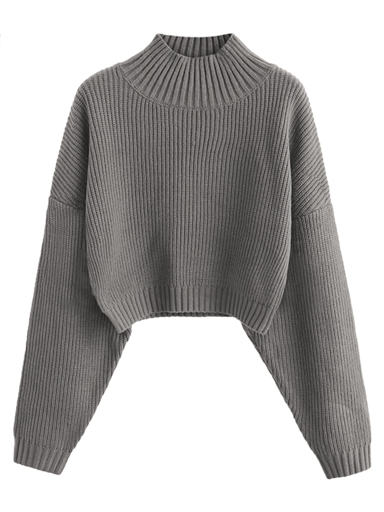 Foto 1 | Jersey Zaful de Cuello Alto Recortado con Manga de Farol para Mujer - Venta Internacional