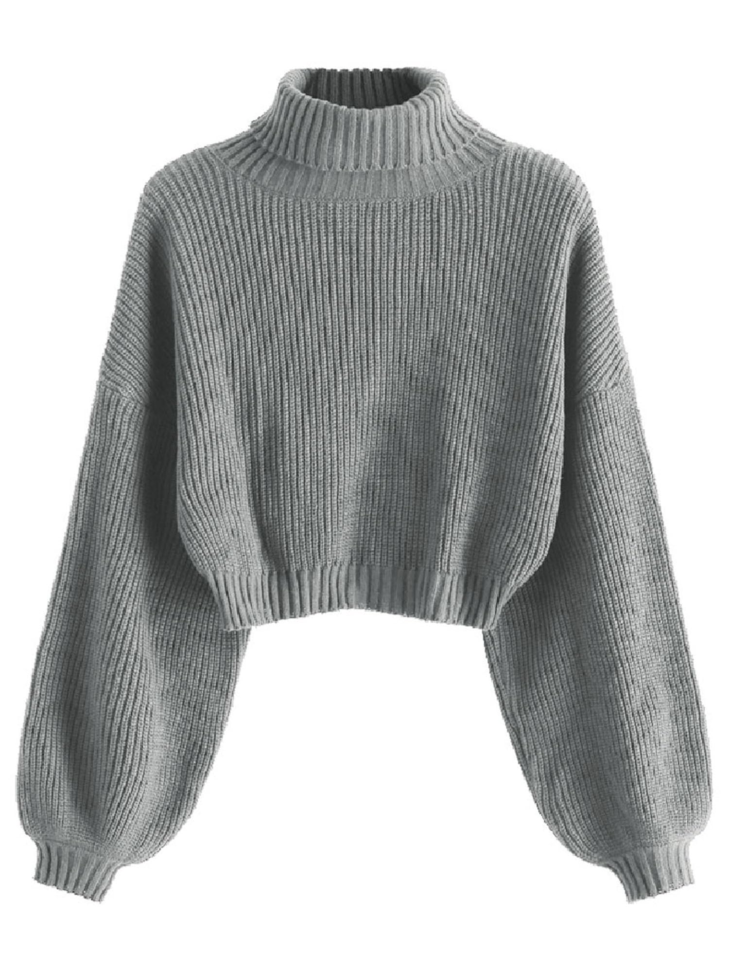 Foto 2 pulgar | Suéter Zaful Gris para Mujer-Venta Internacional