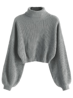 Foto 1 | Suéter Zaful Gris para Mujer-Venta Internacional