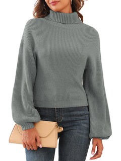 Foto 2 | Suéter Zaful Gris para Mujer-Venta Internacional