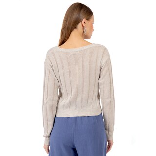 Foto 3 | Suéter Para Mujer Quarry De Punto Con Botones