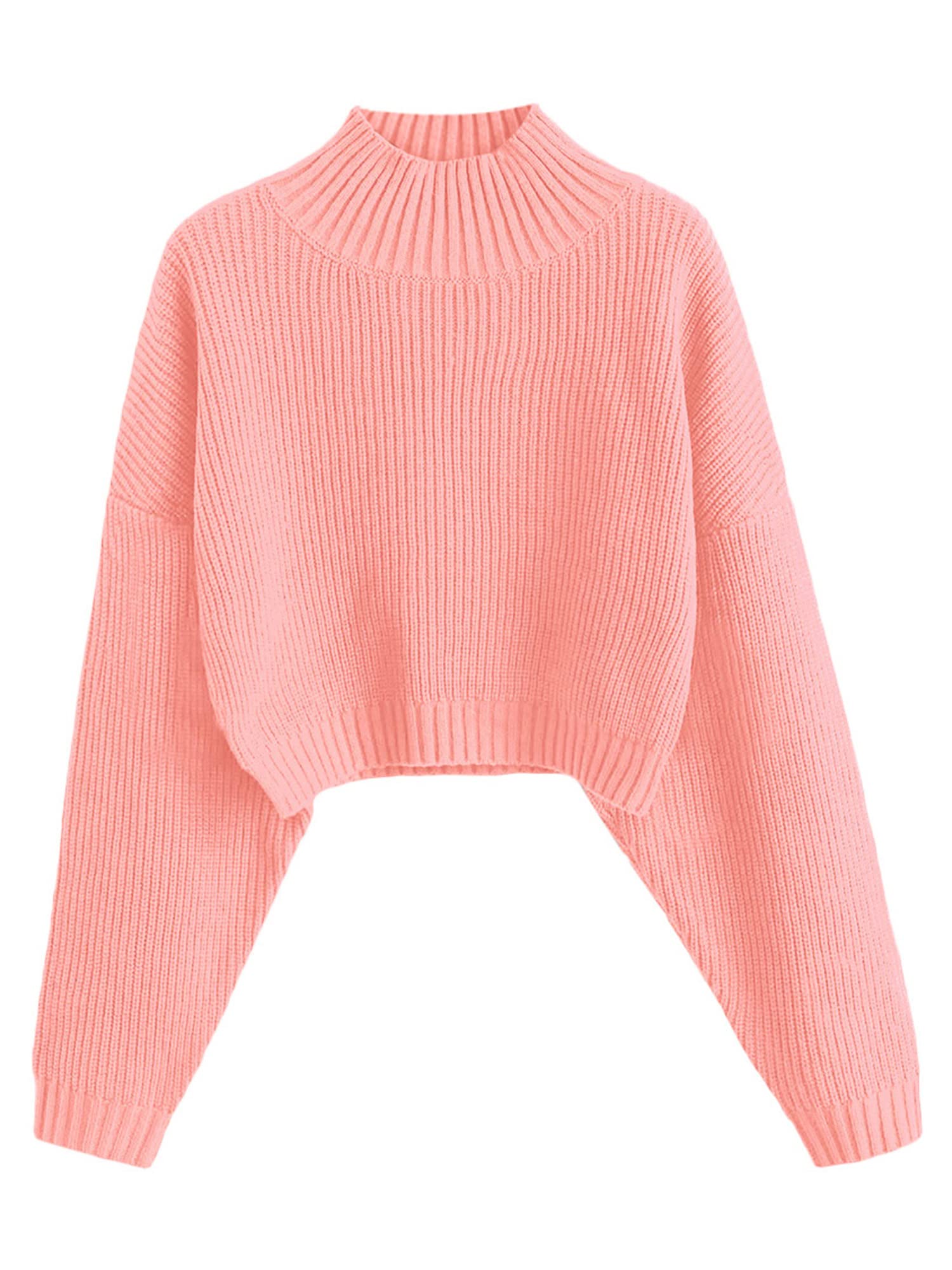 Foto 2 pulgar | Jersey Zaful con Cuello Alto y Manga Linterna para Mujer - Venta Internacional