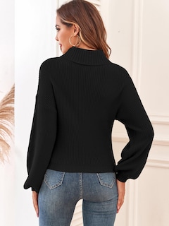 Foto 4 | Suéter Zaful de Cuello Alto para Mujer - Venta Internacional