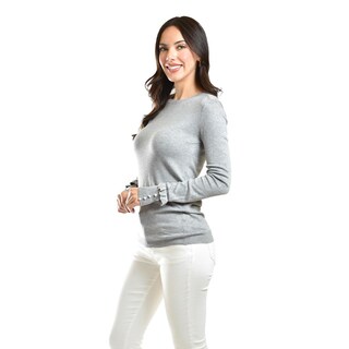 Foto 2 | Sueter Manga Con Perlas Roman Fashion /juvenil, 9258 (gris) Gris