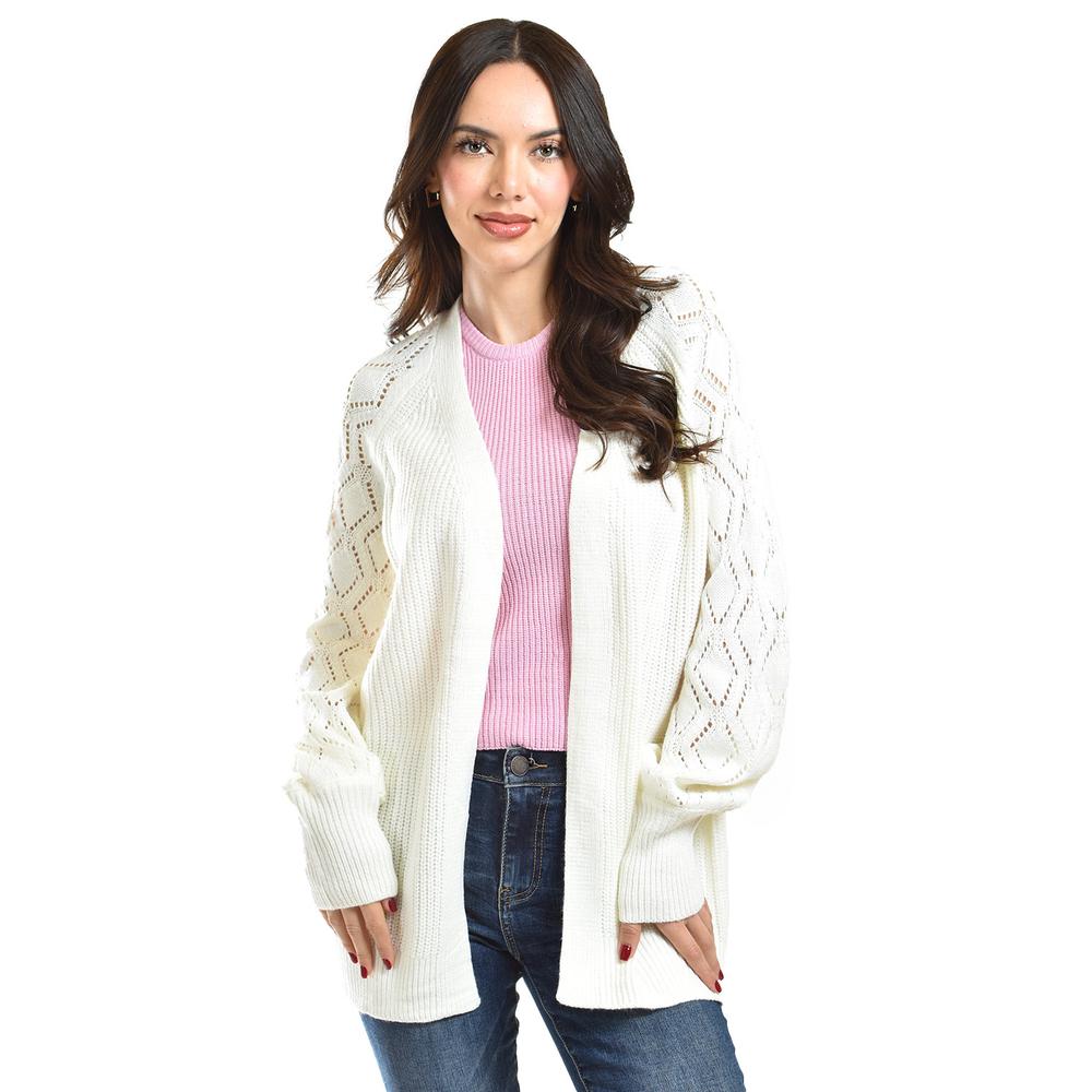 Cardigan De Punto Roman Fashion /juvenil, 41849 (blanco) Blanco