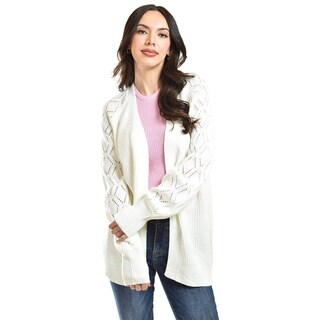 Foto 4 | Cardigan De Punto Roman Fashion /juvenil, 41849 (blanco) Blanco