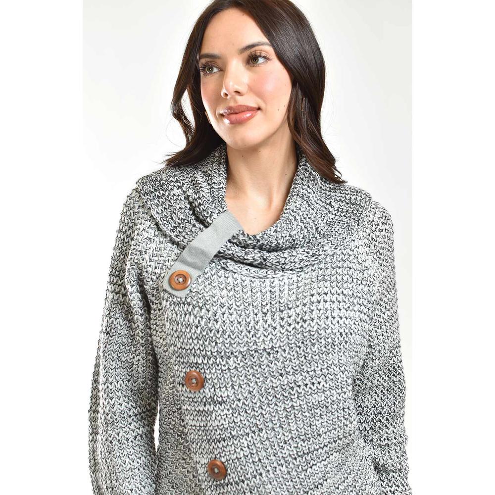 Foto 5 pulgar | Sueter Envolvente Roman Fashion /juvenil, 100 (gris) Gris