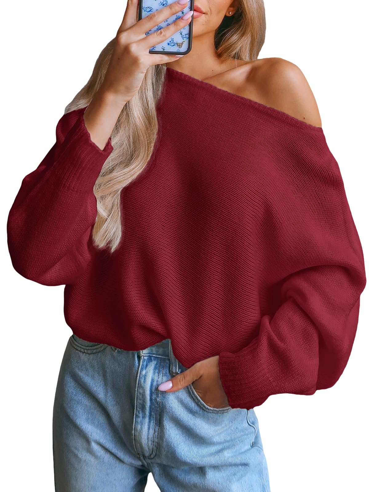 Jersey De Manga Larga Cupshe Con Hombros Descubiertos Para Mujer - Venta Internacional.