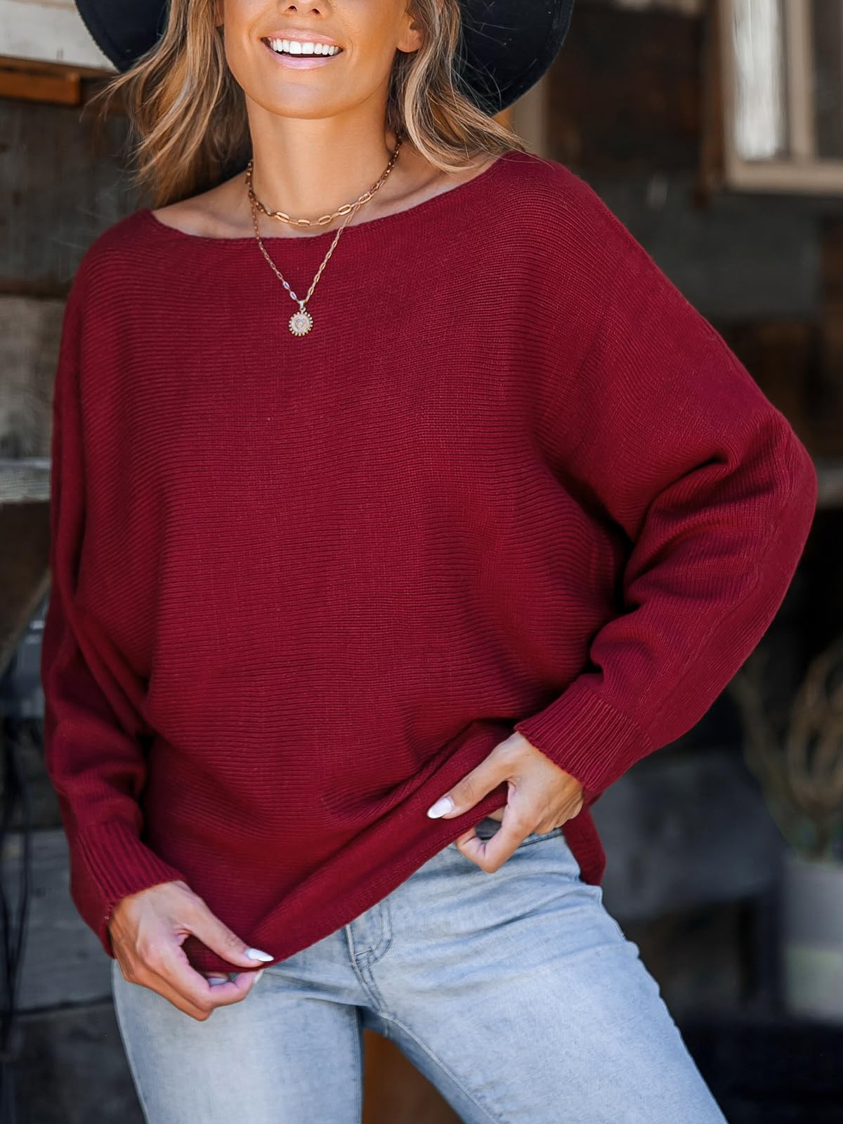 Foto 4 pulgar | Jersey De Manga Larga Cupshe Con Hombros Descubiertos Para Mujer - Venta Internacional.