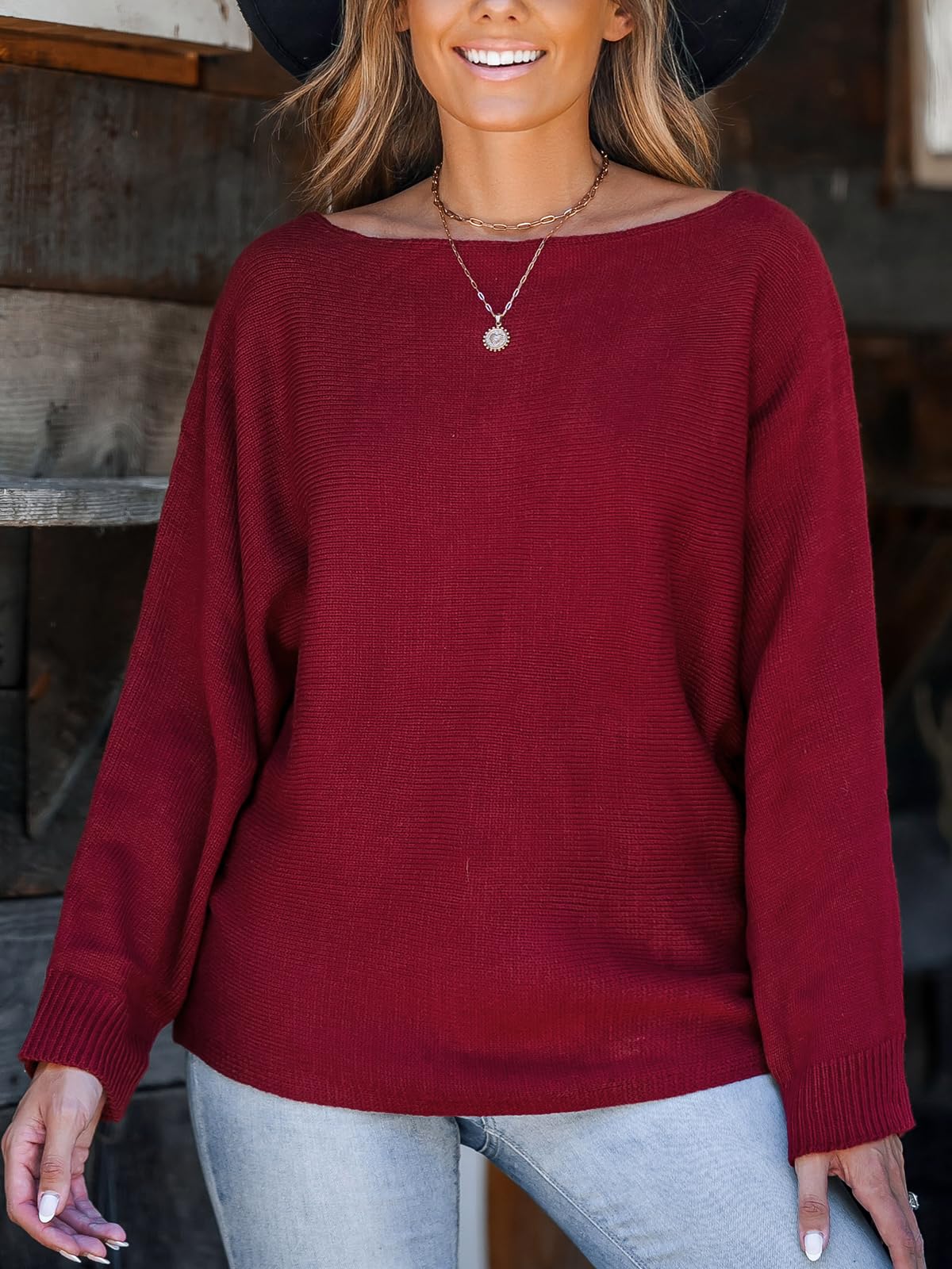 Foto 4 | Jersey De Manga Larga Cupshe Con Hombros Descubiertos Para Mujer - Venta Internacional.