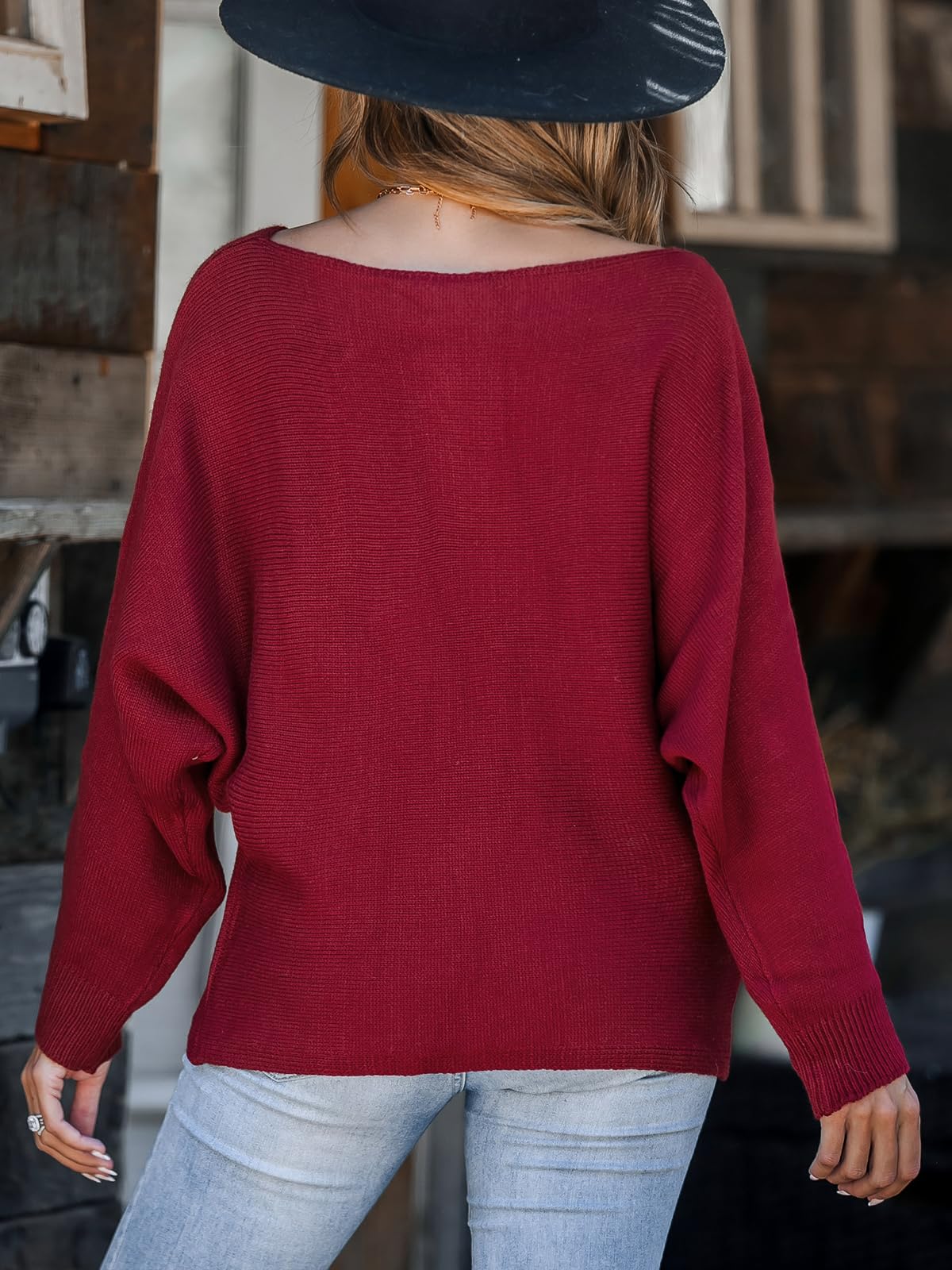 Foto 7 pulgar | Jersey De Manga Larga Cupshe Con Hombros Descubiertos Para Mujer - Venta Internacional.