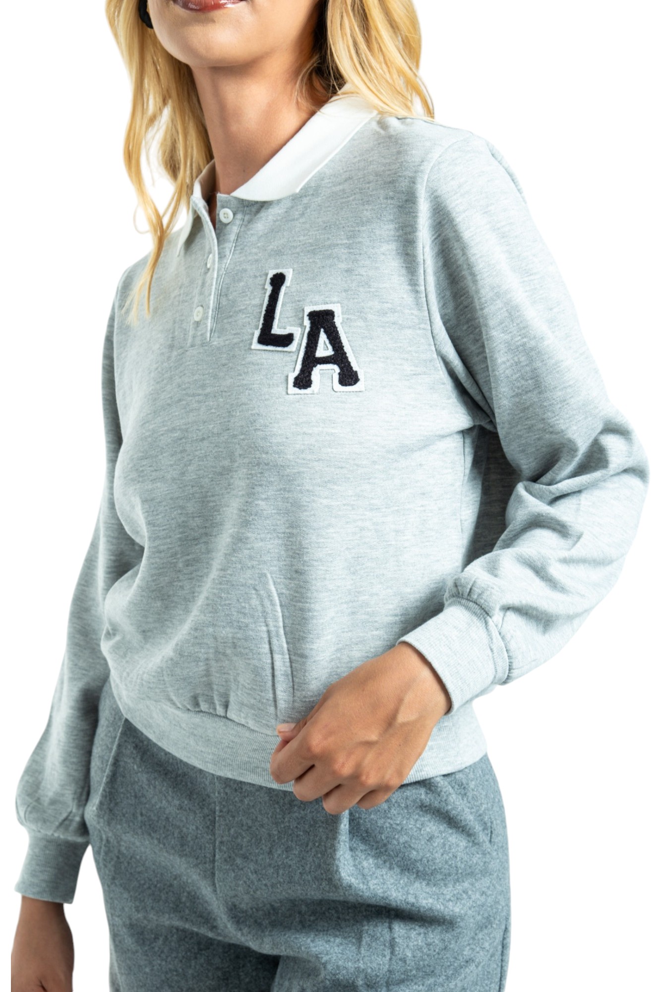 Foto 1 | Suéter Polo Con Estilo Urbano Para Mujer