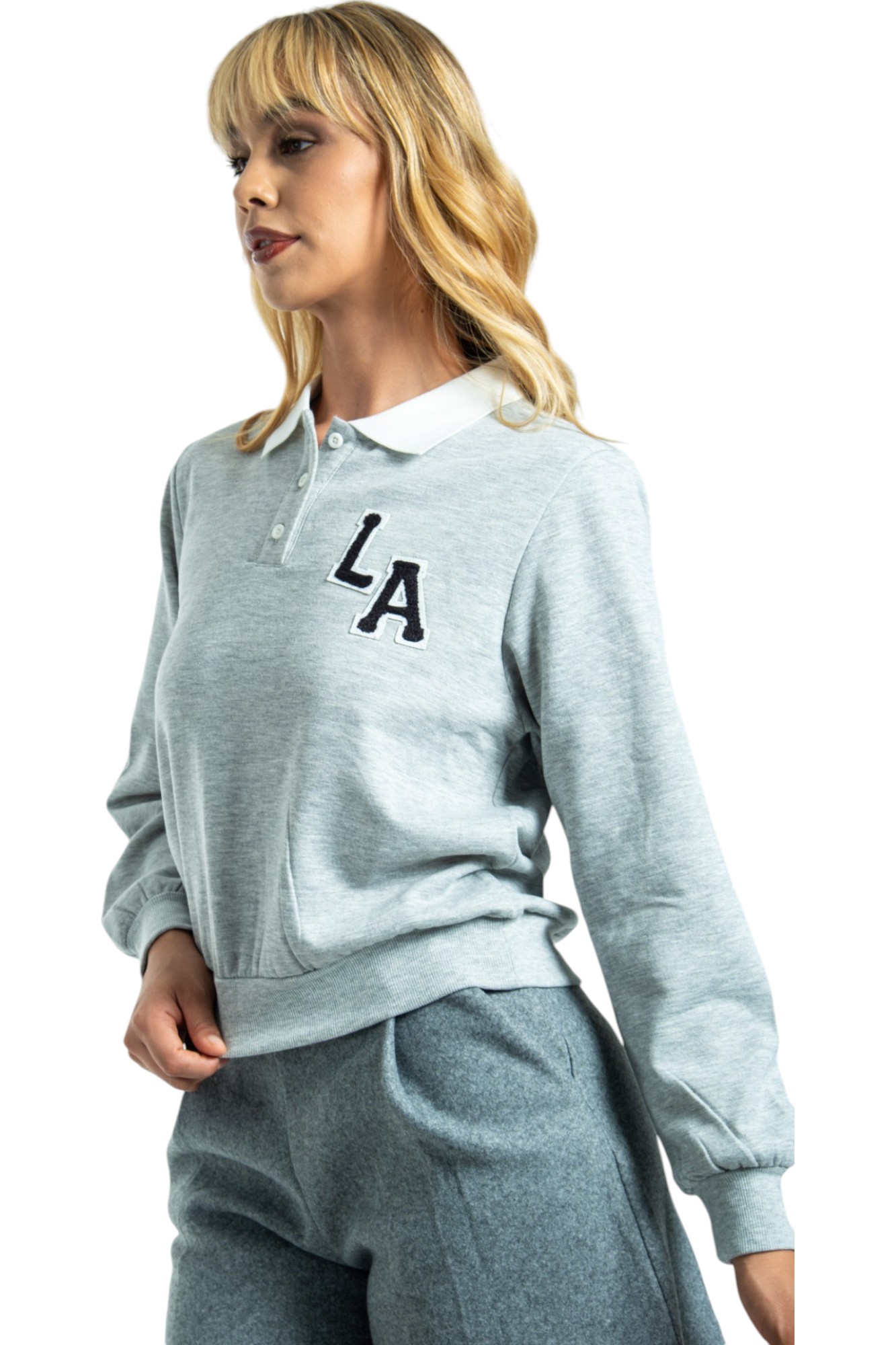 Foto 3 pulgar | Suéter Polo Con Estilo Urbano Para Mujer