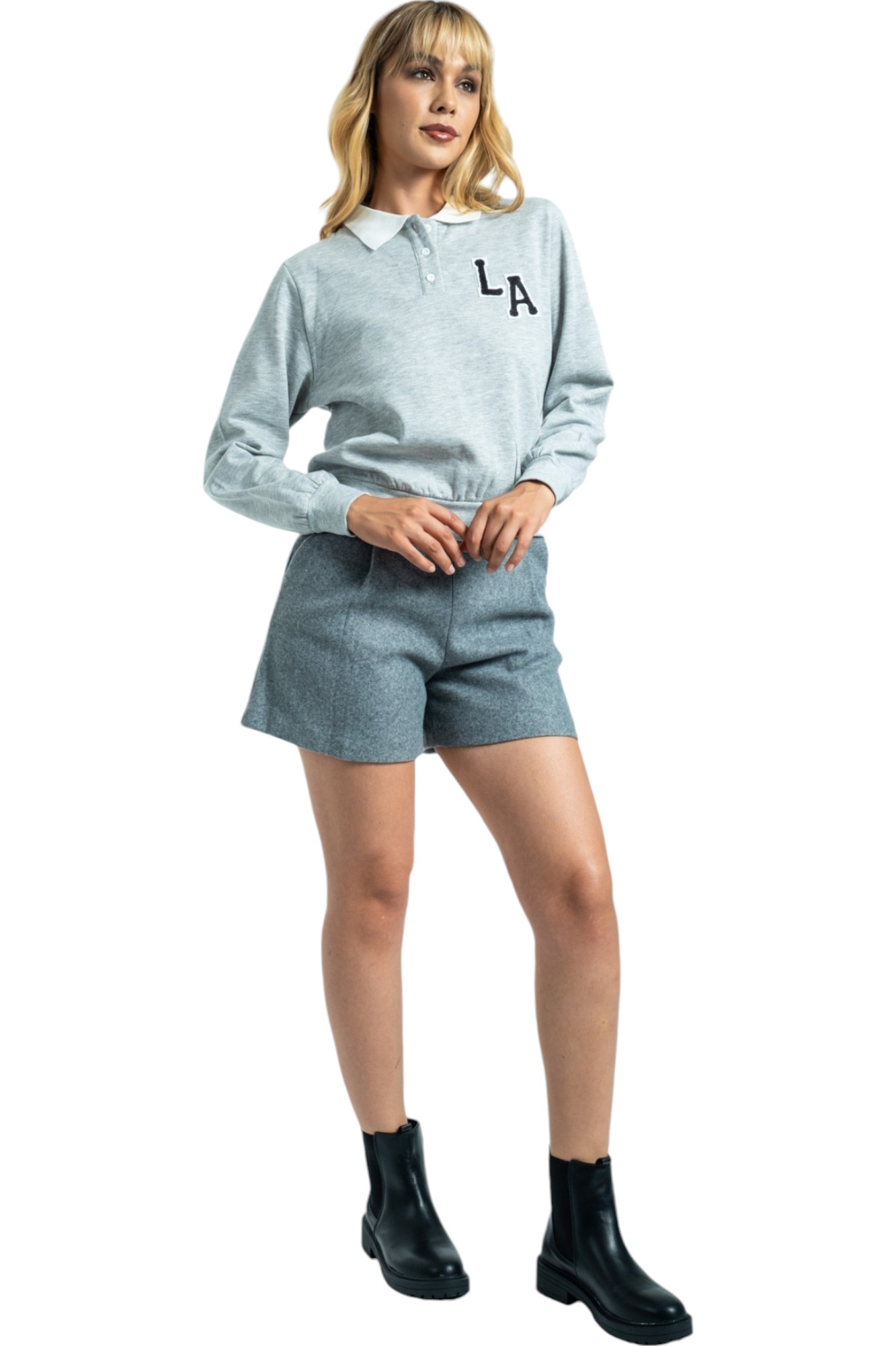 Foto 4 pulgar | Suéter Polo Con Estilo Urbano Para Mujer