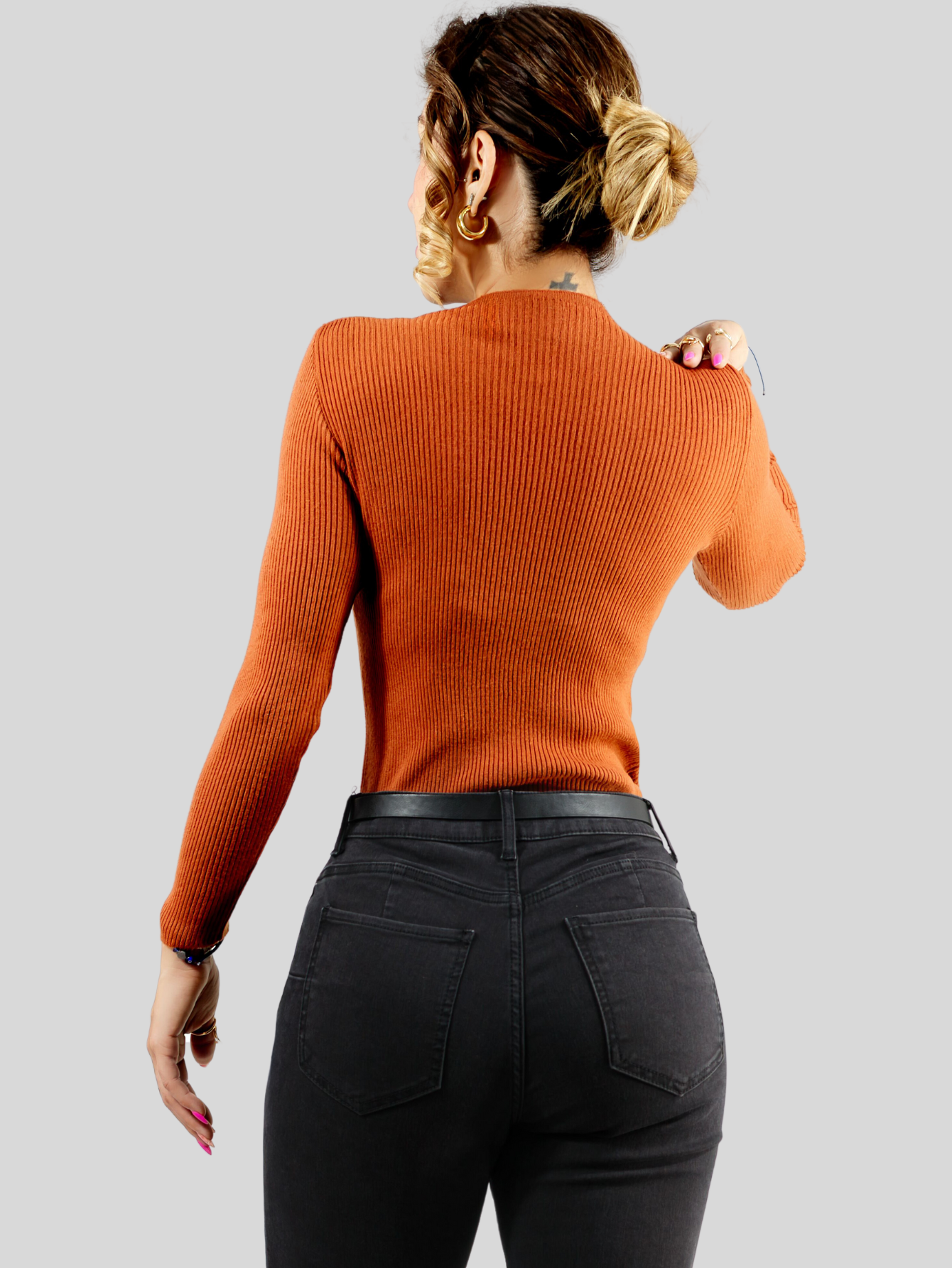 Foto 4 pulgar | Suéter para Mujer Cuello V Canalé Shedron