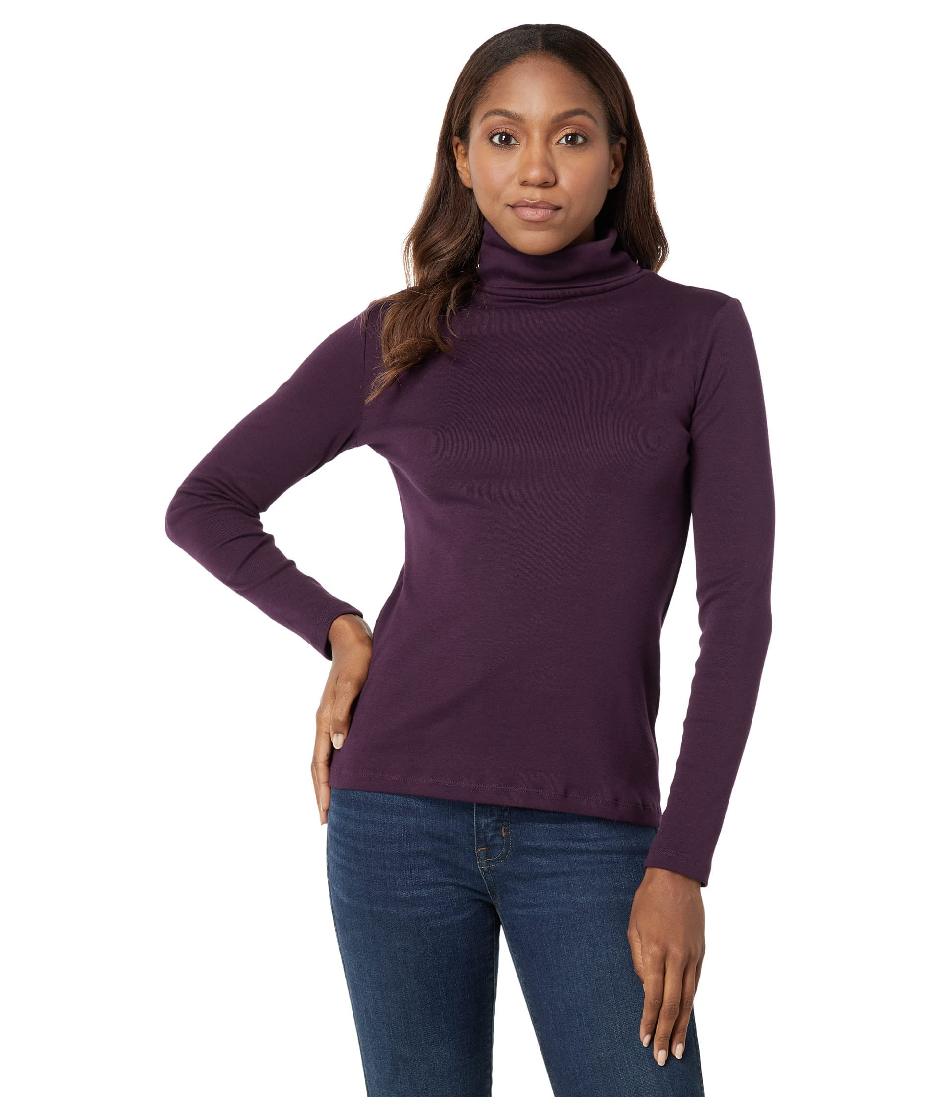 Jersey Tommy Hilfiger De Manga Larga Con Cuello Alto Para Mujer - Venta Internacional.