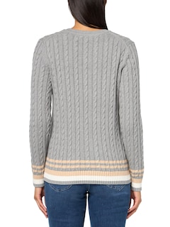 Foto 2 | Jersey Tommy Hilfiger Para Mujer, Algodón, Cuello Redondo, Color Gris, Talla Xs - Venta Internacional.