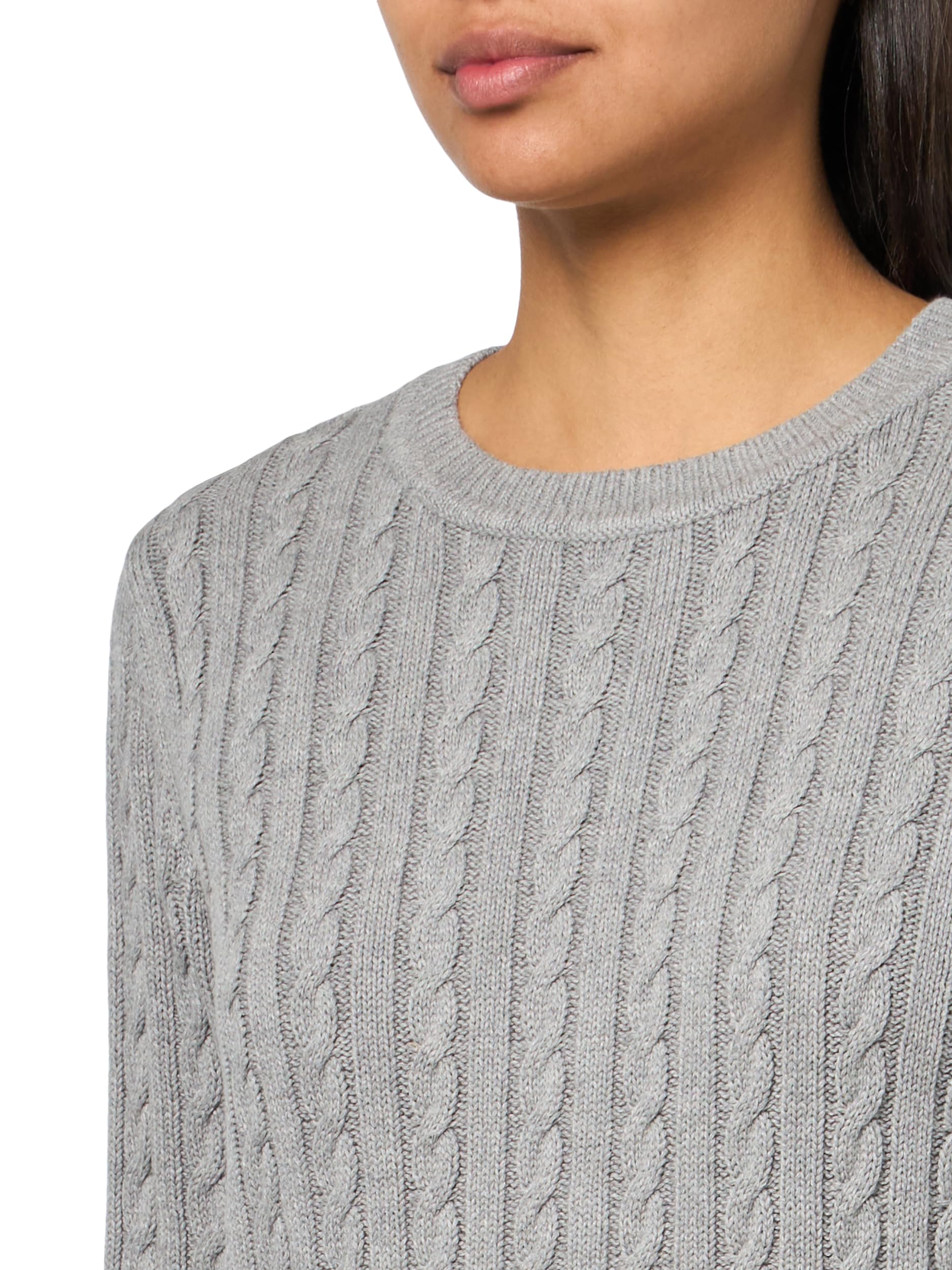 Foto 4 pulgar | Jersey Tommy Hilfiger Para Mujer, Algodón, Cuello Redondo, Color Gris, Talla Xs - Venta Internacional.