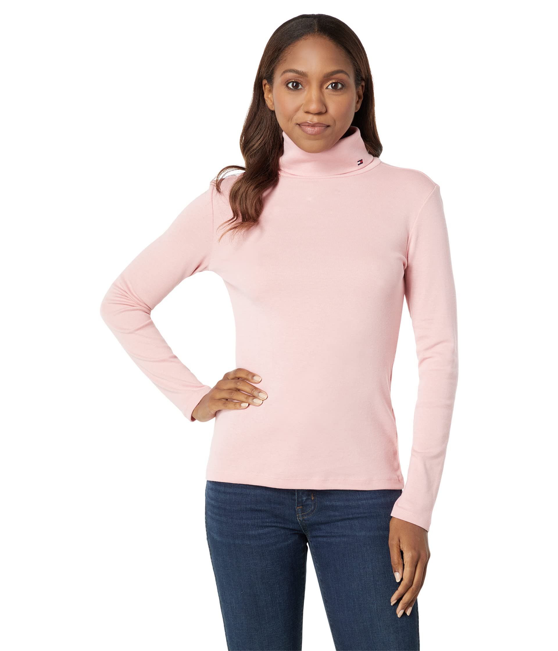 Foto 2 pulgar | Jersey Tommy Hilfiger De Cuello Alto De Manga Larga Para Mujer - Venta Internacional.
