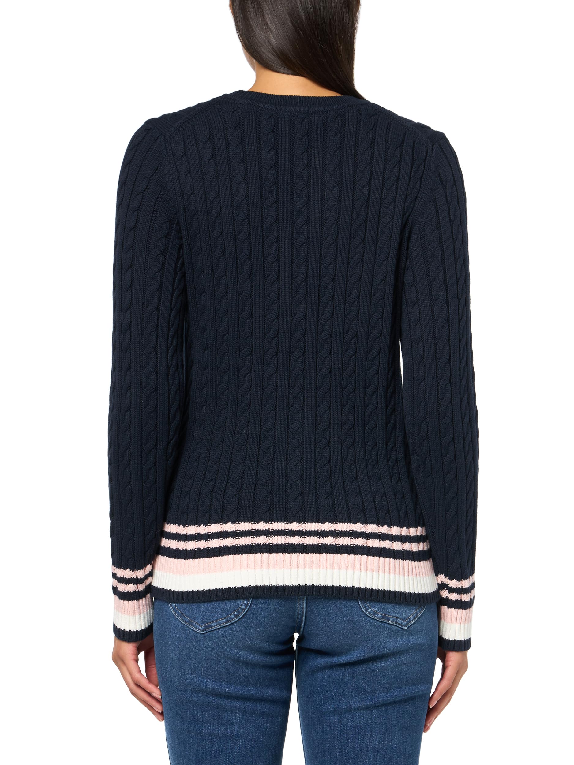 Foto 2 | Jersey Tommy Hilfiger Para Mujer, Algodón, Cuello Redondo, Azul - Venta Internacional.