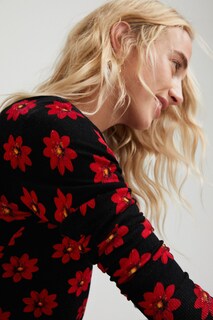 Foto 2 | Jersey Punto Flores Desigual para Mujer