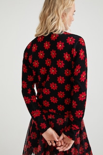 Foto 4 | Jersey Punto Flores Desigual para Mujer