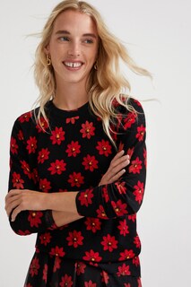 Foto 5 | Jersey Punto Flores Desigual para Mujer