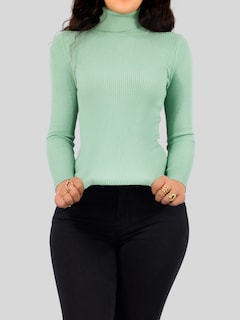 Foto 4 | Suéter Verde para Mujer