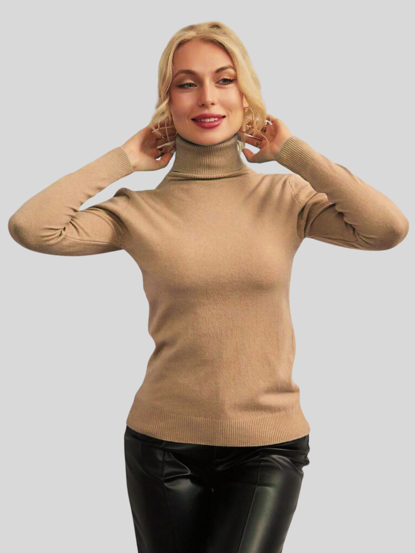 Foto 3 pulgar | Set De 2 Sueteres Mujer De Cuello Alto Sueteres Dama Suet-1023-px2 Variedad De Colores Sweaters