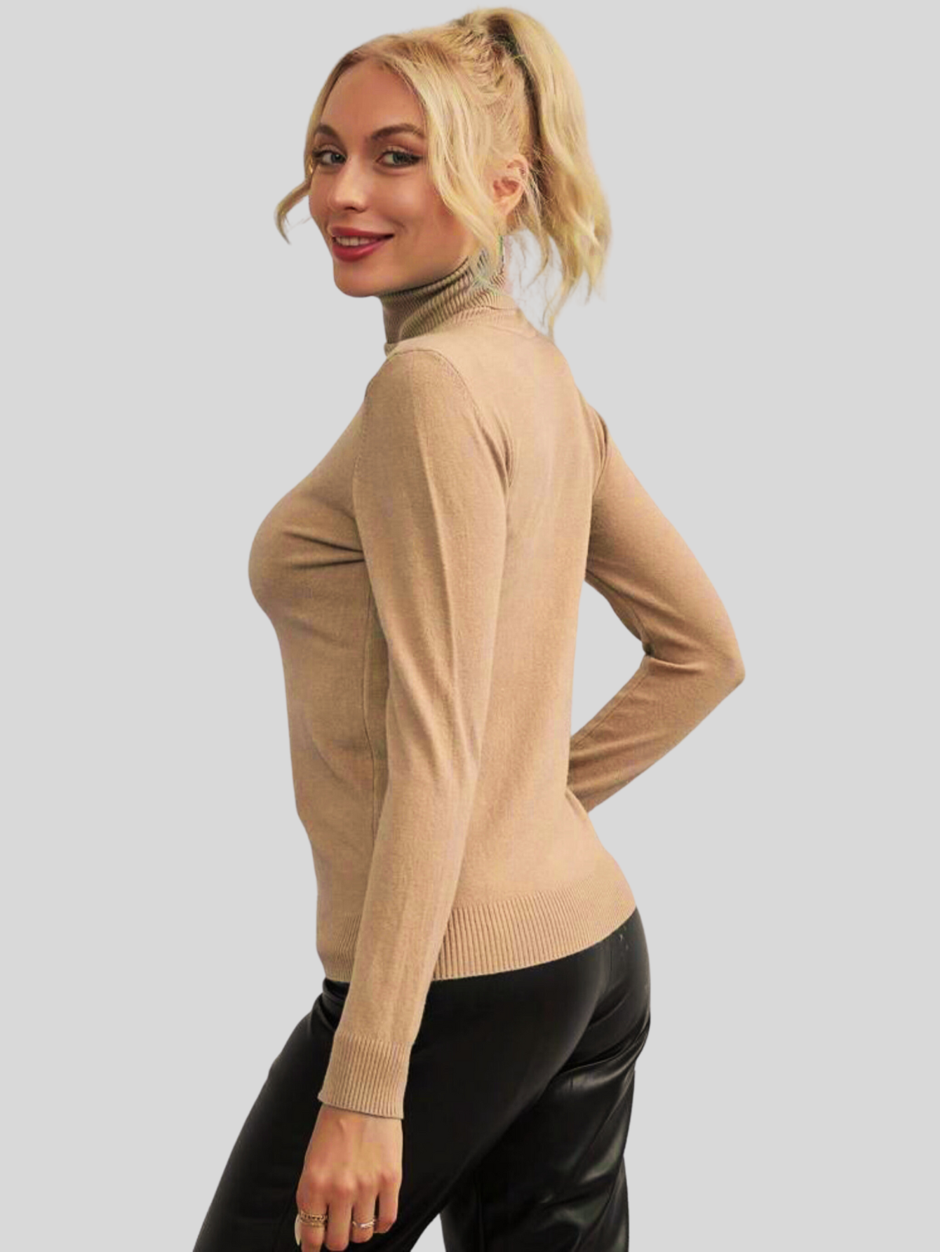 Foto 4 pulgar | Set De 2 Sueteres Mujer De Cuello Alto Sueteres Dama Suet-1023-px2 Variedad De Colores Sweaters