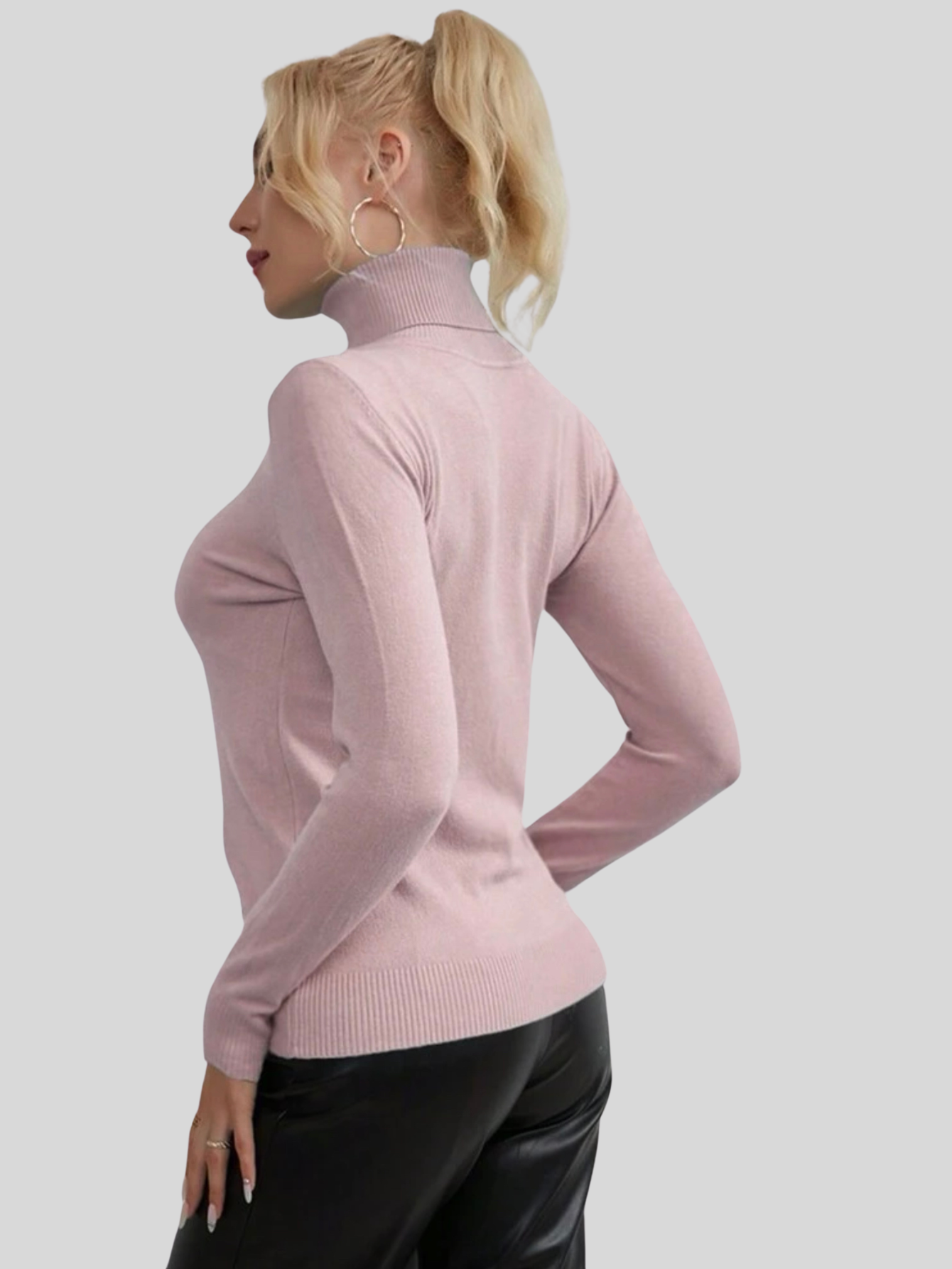 Foto 6 pulgar | Set De 2 Sueteres Mujer De Cuello Alto Sueteres Dama Suet-1023-px2 Variedad De Colores Sweaters