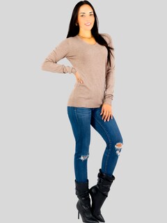 Foto 5 | Set De 2 Sueteres Mujer Cuello V Manga Larga Suet-1003 Variedad De Colores Sueteres De Punto Sweaters