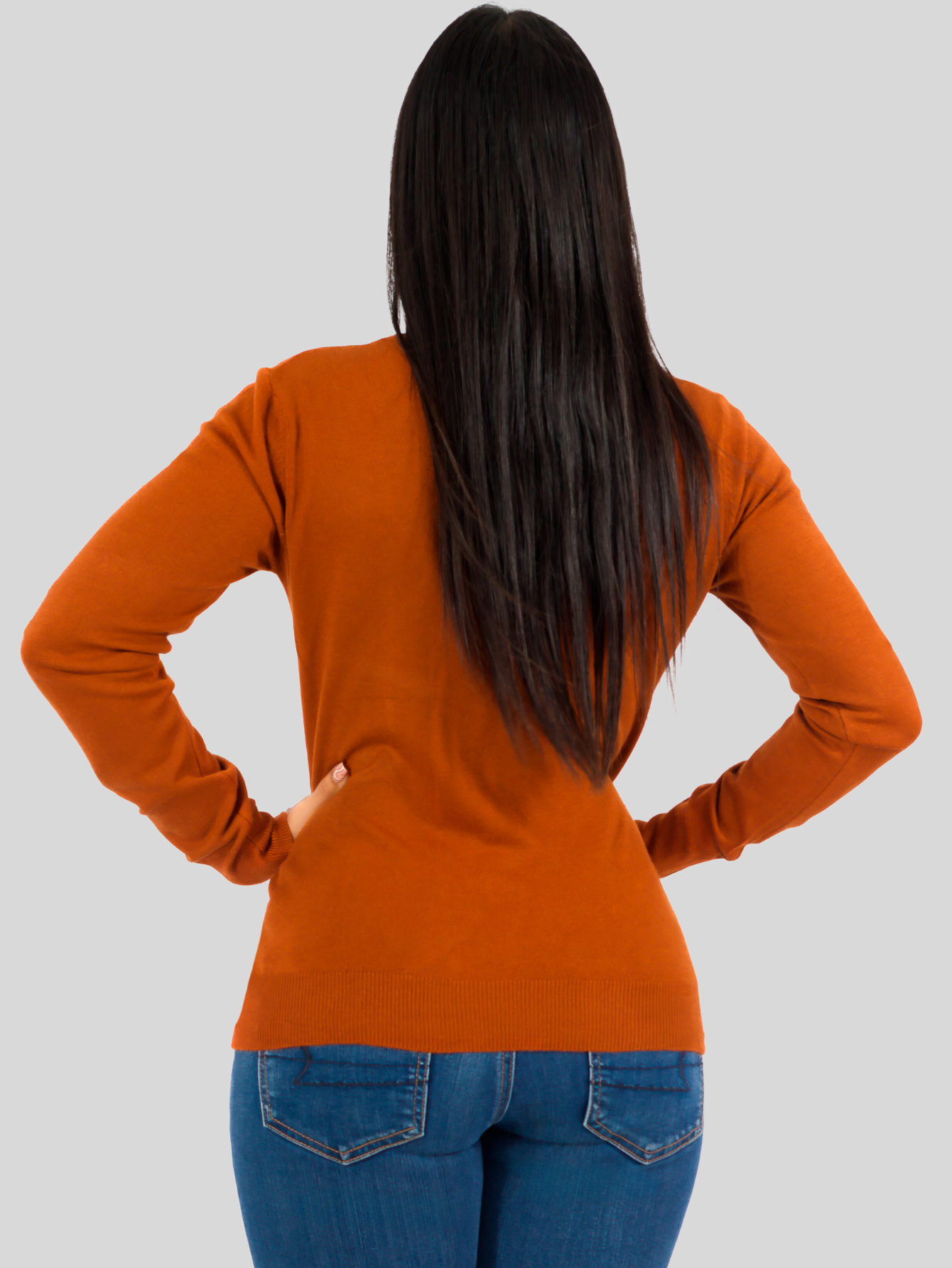 Foto 6 | Set De 2 Sueteres Mujer Cuello V Manga Larga Suet-1003 Variedad De Colores Sueteres De Punto Sweaters