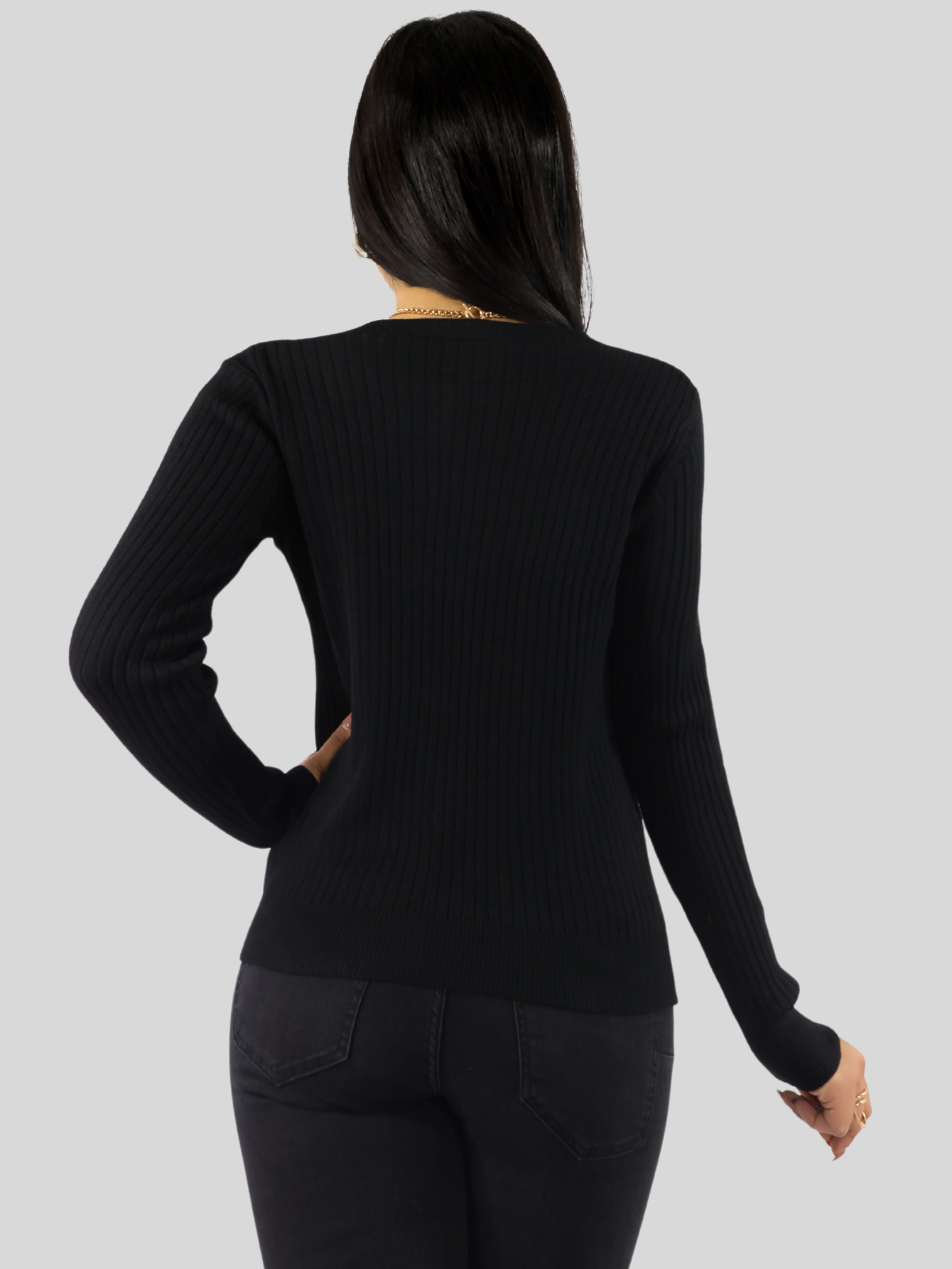 Foto 7 pulgar | Set De 2 Suéteres De Mujer Manga Larga Suéteres Botones Lic-1043-px2 Variedad De Colores Sweaters Punto